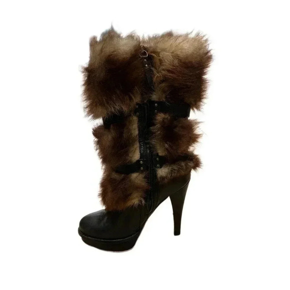 UGG Foxley Lamb’s Wool High Heel Boots - size 6 - Picture 4 of 9